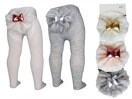 Колготки с аксессуаром нарядные для девочки KATAMINO